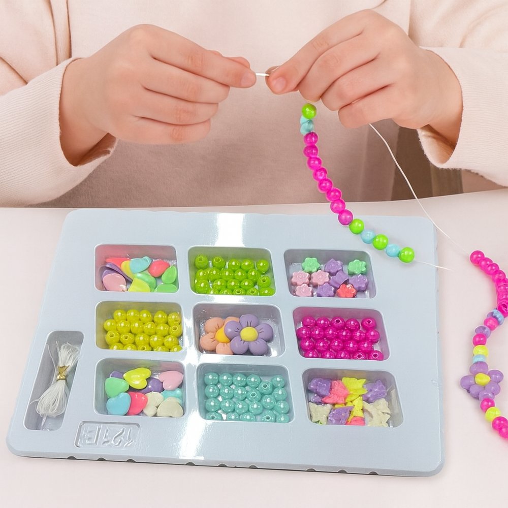 Kit Joias para Criação de Acessórios com Peças Variadas em Metal e Miçangas Coloridas - Imagem 3