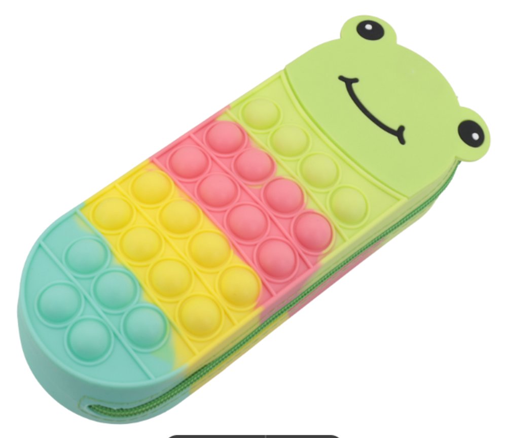 Estojo Infantil Animais Sortido Pendurado com Compartimentos e Zíper Colorido para Escola e Material Escolar - Imagem 5