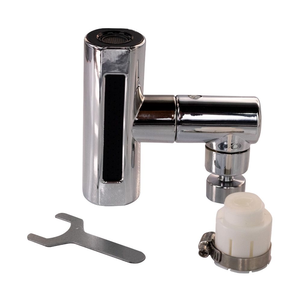 Extensor Giratório para Torneira 360 Graus Ajustável Metal Cromado Econômico Água - Imagem 3