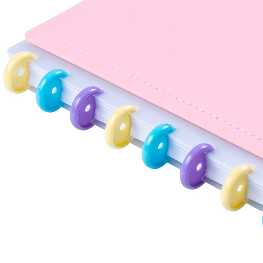 Caderno Disko Tutti Frutti Grande G Capa Dura Disco Reposicionável Escolar - Imagem 3