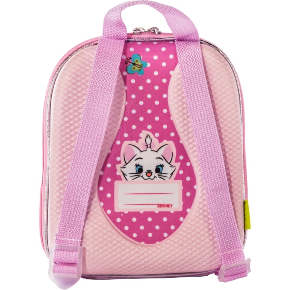 Mochila Infantil Gatinha Marie Modelo Tamanho P Rosa Pequena Escolar Resistente - Imagem 3