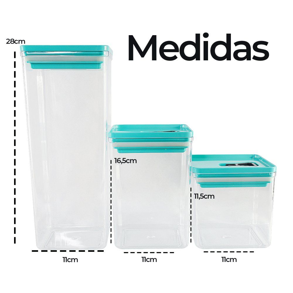 Kit Organizador Hermético Dubai 5 Litros - Sortidos - Imagem 6