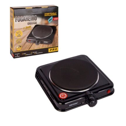 Fogareiro Elétrico de Indução 1 Boca 220V Preto Compacto Portátil Alta Potência