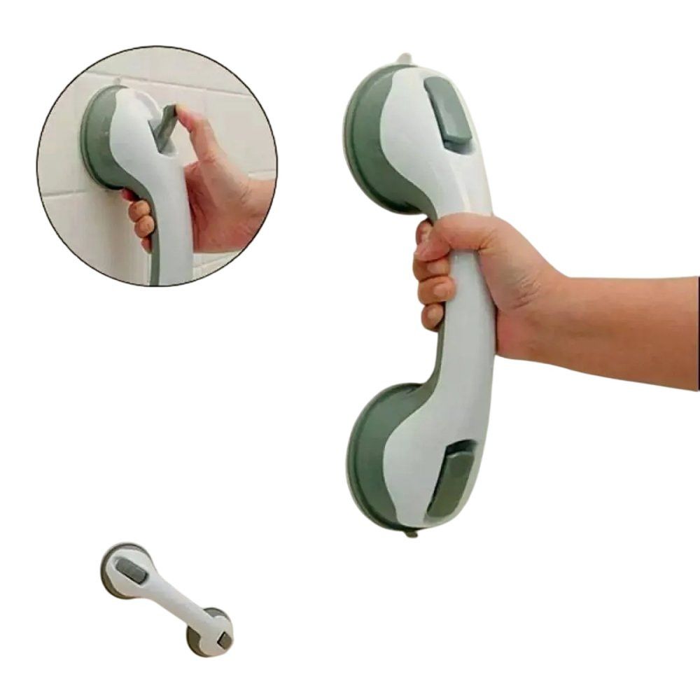 Barra de Apoio para Banheiro Branco e Cinza Antiderrapante Reforçada 60cm - Imagem 10