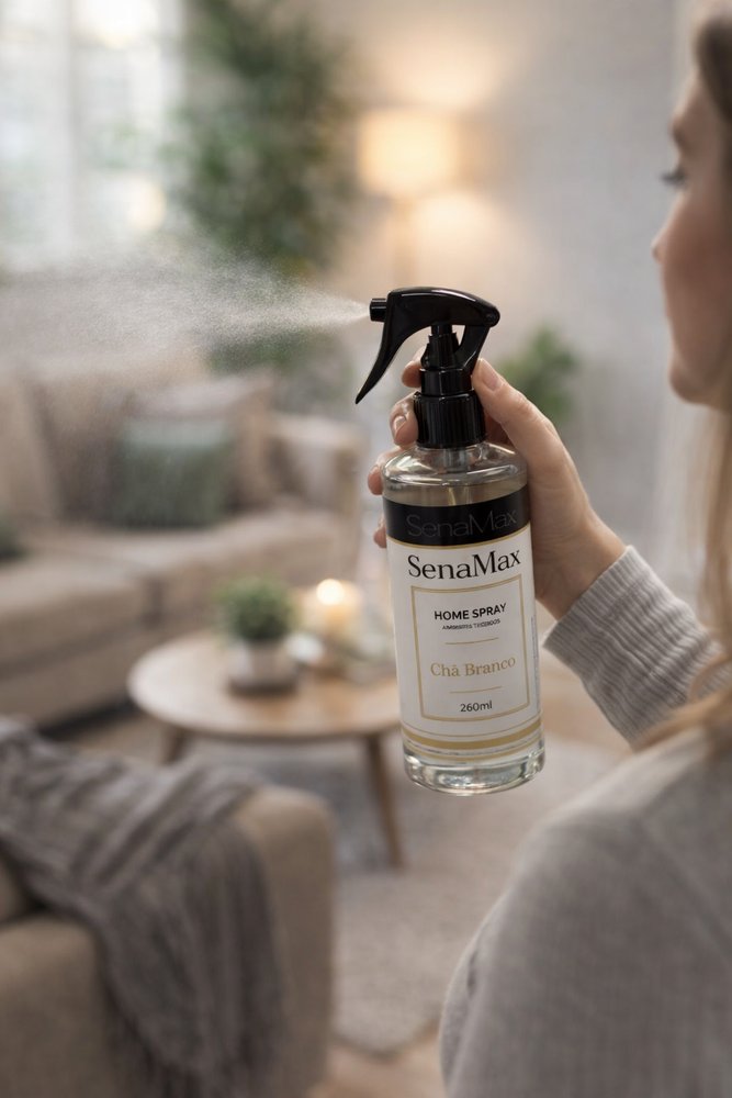 Spray Para ambientes e tecidos Chá branco 260ml - Transparente - Imagem 4