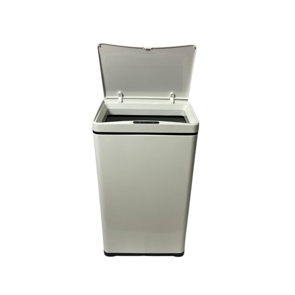 Lixeira Automática Retangular 50 Litros com Sensor de Movimento Branca com Tampa Antiodor - Imagem 2