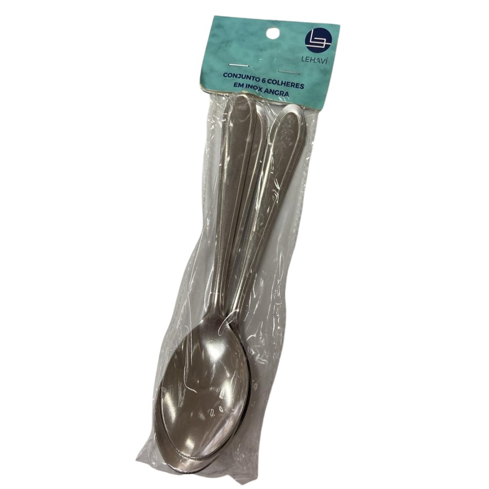 Conjunto 6 Colheres Inox Angra - Imagem 2