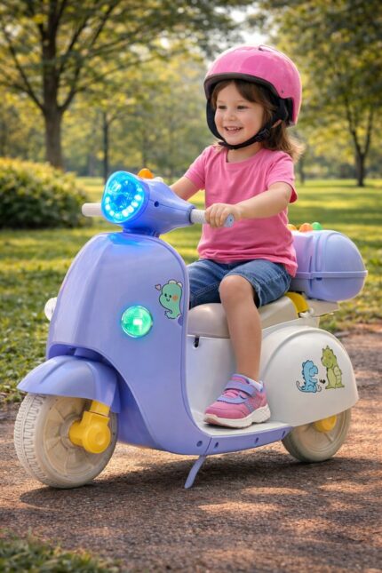 Moto Elétrica Infantil Baby Dino - Azul Claro