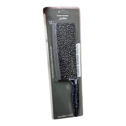 Cutelo Sultan Inox 30cm Aço Inox Faca Profissional Corte Fácil Precisão Alta Durabilidade