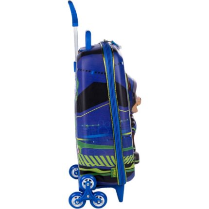 Mala Infantil Harry Patrulha Canina 3D com Rodinhas Azul Resistente Escolar Viagem