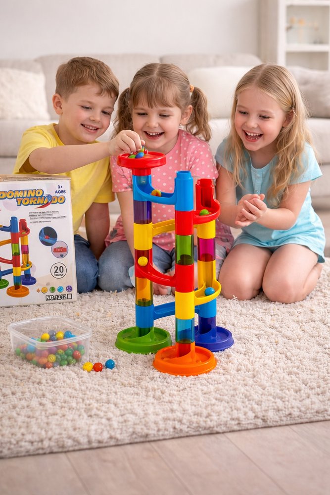 Brinquedo Labirinto Tornado Pista Multicolorido - Imagem 5