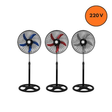 Ventilador de Mesa 220V Pedestal 60W Motor Reforçado 3 Velocidades Preto