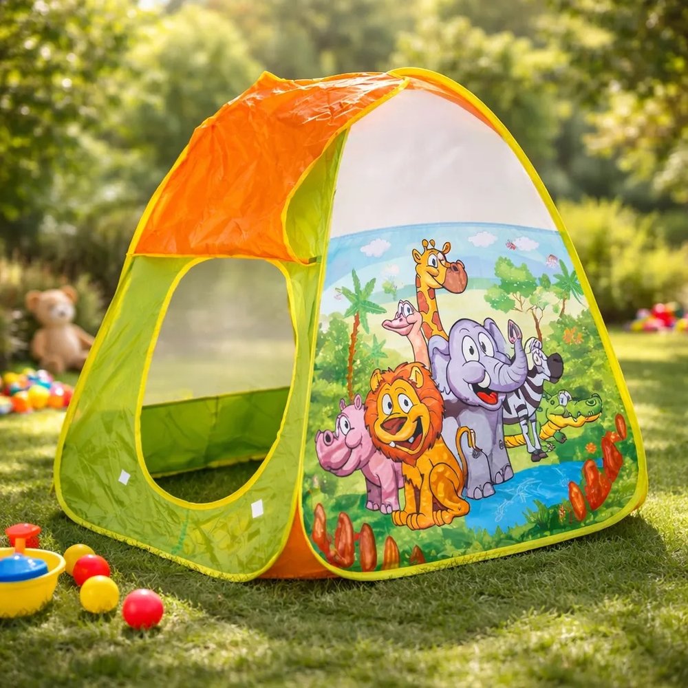 Barraca Infantil Dobrável Brinquedo Cabana Portátil - Imagem 7