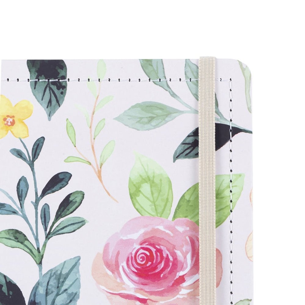 Caderno White Garden Disko Grande G Capa Dura Disco Reposicionável - Imagem 4