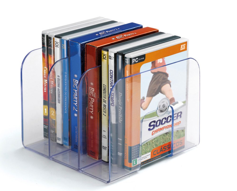 ORGANIZADOR DE LIVROS STANDARD CRISTAL 3 Divisões - Imagem 4