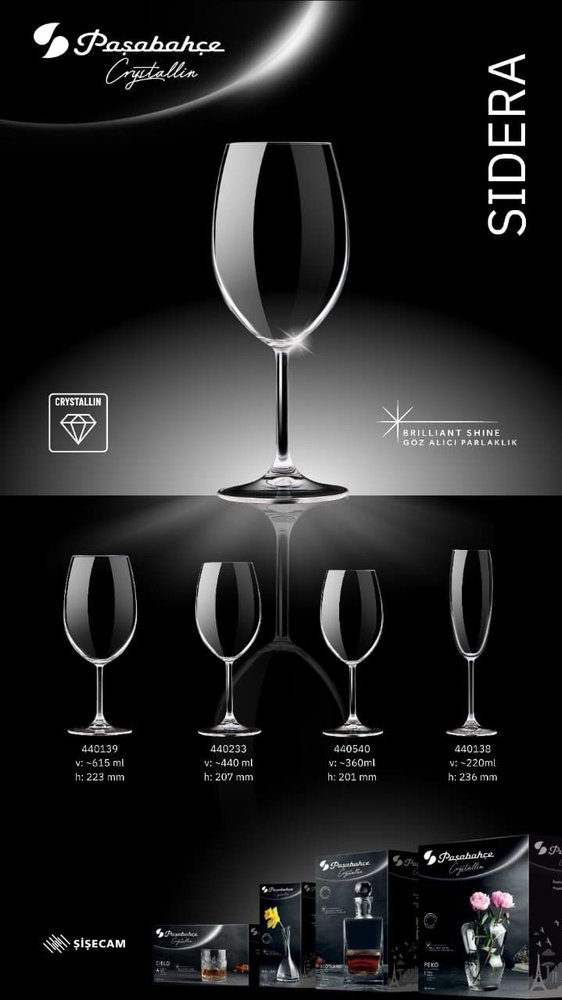 Jogo 6 Taças de Cristal 615ml - Imagem 4