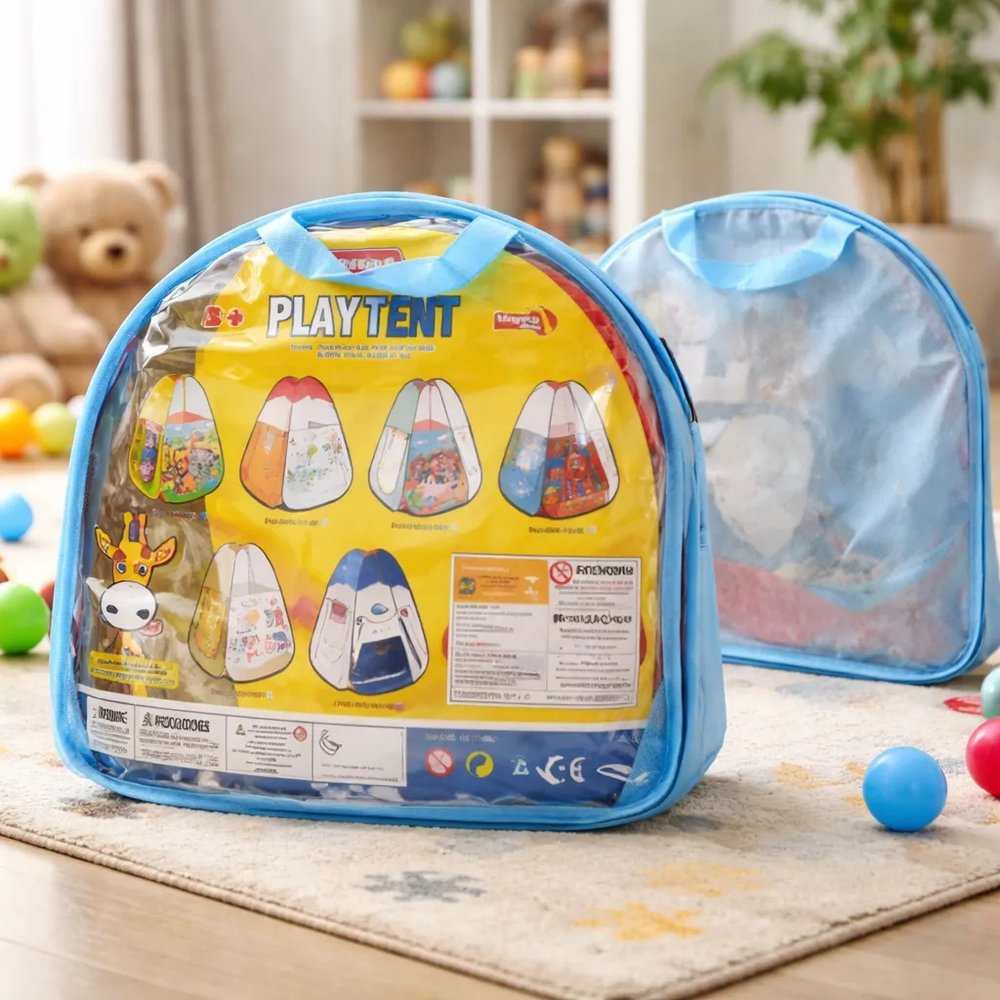Barraca Infantil Dobrável Brinquedo Cabana Portátil - Imagem 5