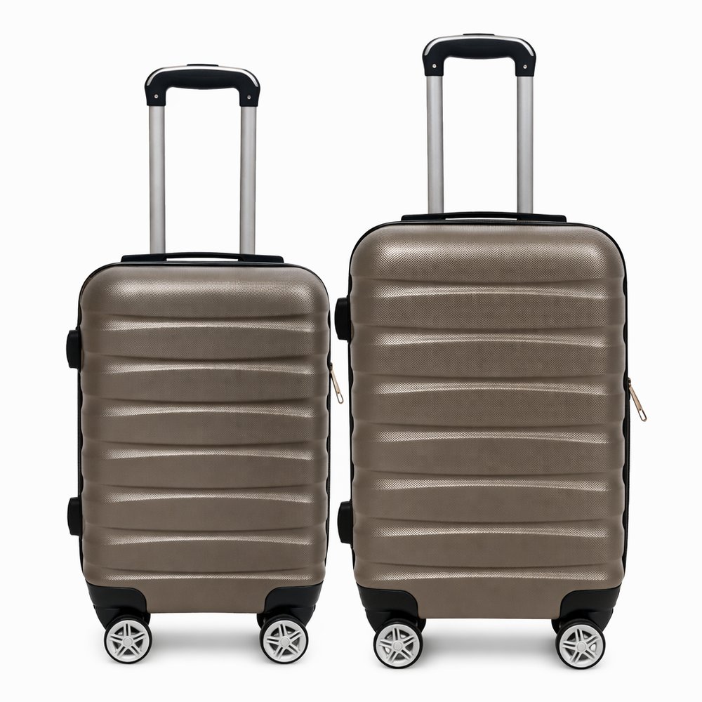 Kit 2 Malas de Viagem Com Rodinhas 18'' e 20'' - Cinza - Imagem 3