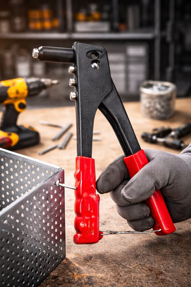 Rebitador Manual Profissional 9.5 Pol Rebite Ferramenta - Imagem 2