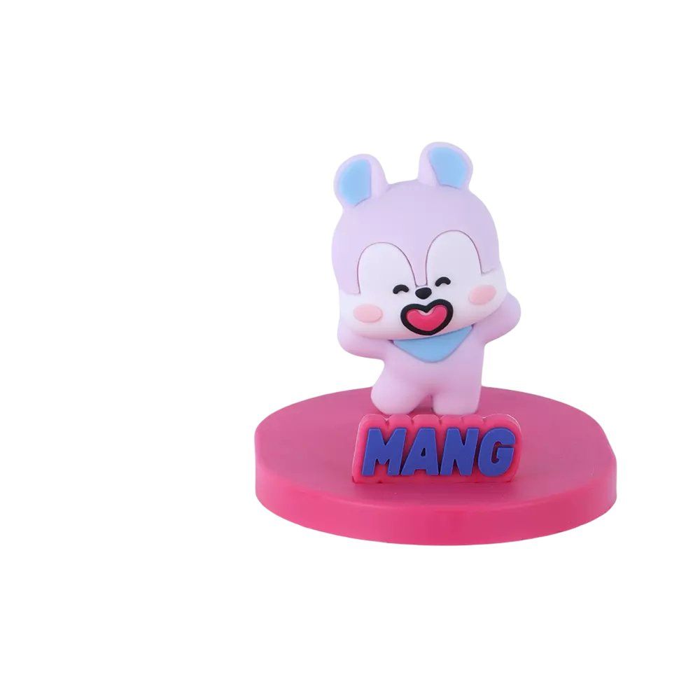 Suporte de Telefone para Mesa Ajustável Rosa Antideslizante Ideal para Celular até 7 Polegadas - Imagem 2