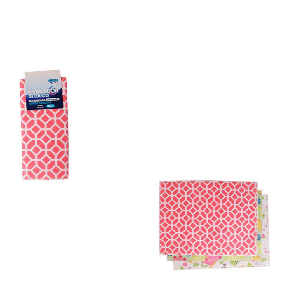 Aparador de Louças Microfibra Estampado 40x30cm Resistente Secagem Rápida Sortido - Imagem 2