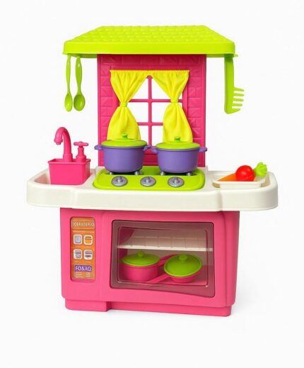 Kit Cozinha Infantil Forno Pia Fogão Acessórios Plástico Colorido Brinquedo Educativo