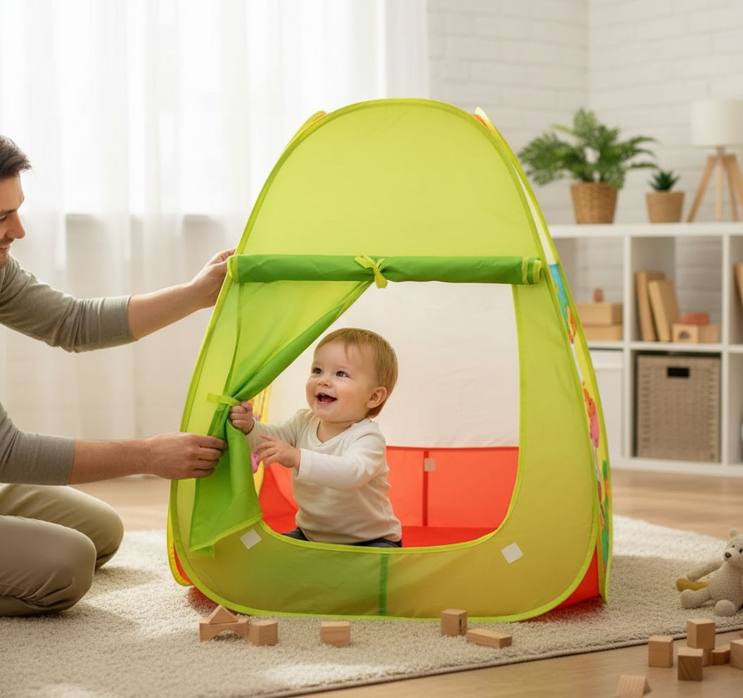 Barraca Infantil Dobrável Brinquedo Cabana Portátil - Imagem 2