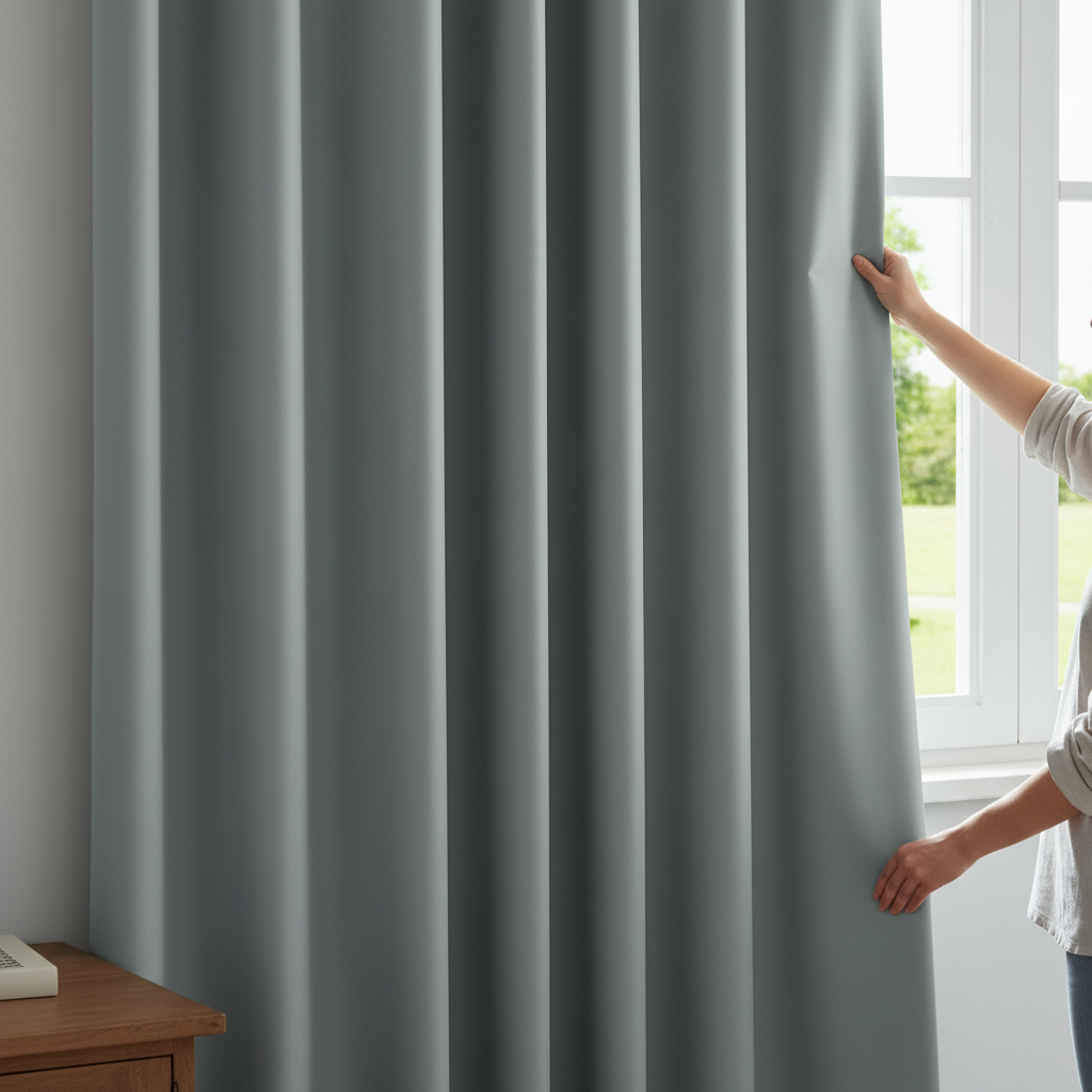 Cortina Blackout Película Cinza - 280x280cm - Imagem 2