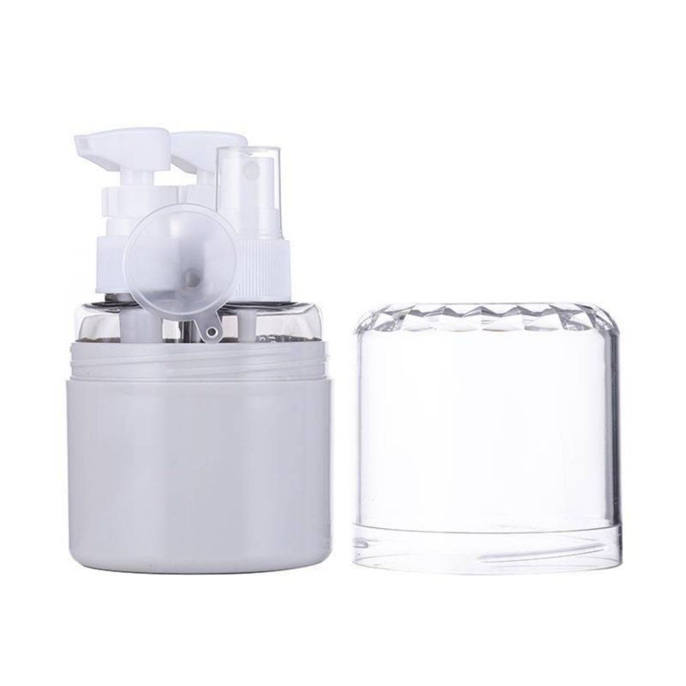 Kit 3 Frascos Spray Reutilizáveis para Viagem 100ml Transparente Portátil EVA Resistente - Imagem 7
