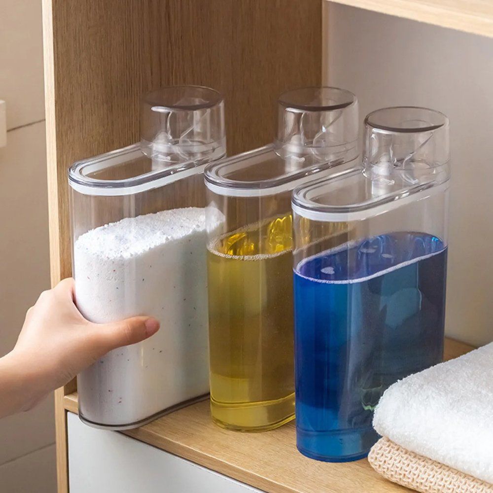 Dispenser Multiuso 2000ml Transparente com Bico Dosador para Cozinha Banheiro Escritório - Imagem 7