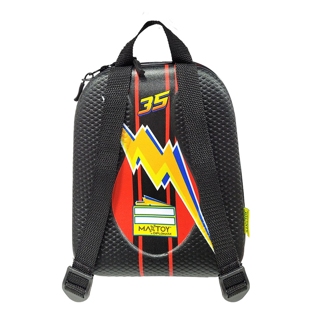 Mochila Infantil Turbo Max Ray Tamanho P Vermelha com Alças Ajustáveis e Compartimento Espaçoso - Imagem 2