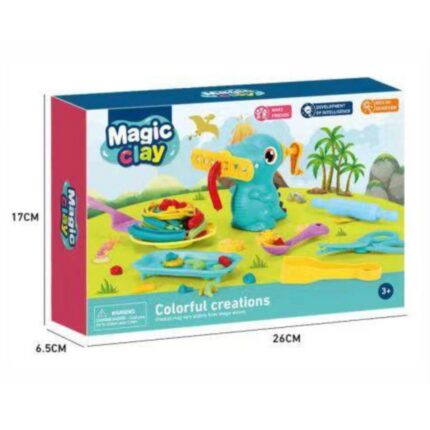 Brinquedo Kit Massinha de Modelar Infantil 12 Cores Non-Tóxico Divertido Criativo