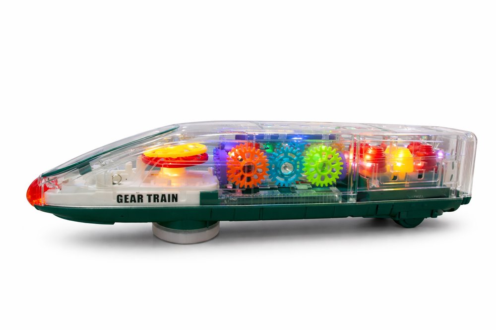 Trem Transparente com Engrenagens - Imagem 2