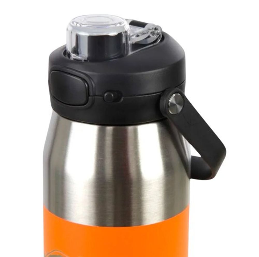 Garrafa Térmica Inoxidável AHU Legendários 750ml Laranja Isolamento Térmico Alta Durabilidade