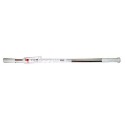 Barra para Cortina de Banheiro Ajustável 110x20CM Metal Cromado Suporte Resistente