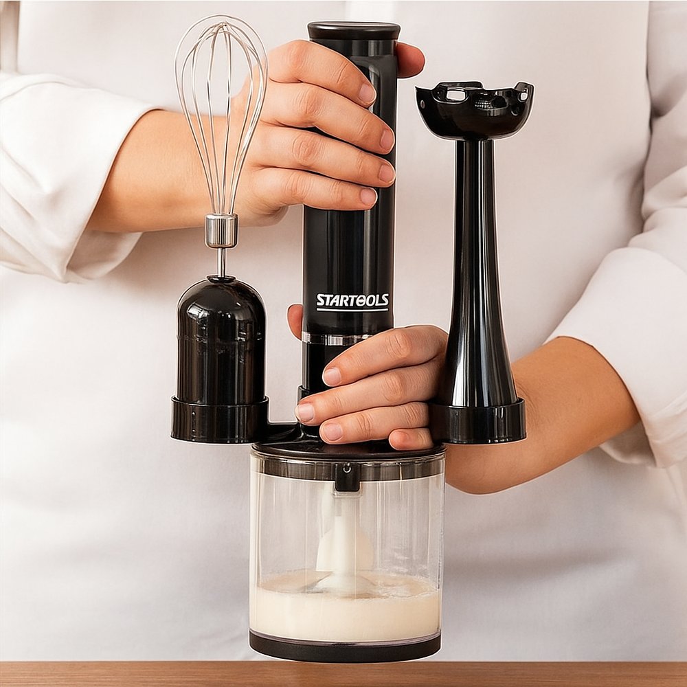 Kit Mixer Processador Batedor Alimentos 3 em 1 220V Multifunção Cozinha Sortida - Imagem 5