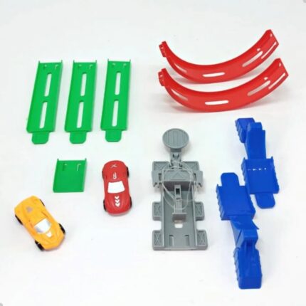 Carrinho Lançador Ejection Truck Com Pista 360 Graus Brinquedo Infantil De Montar
