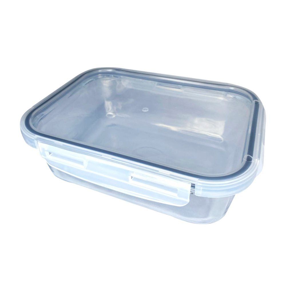 Pote de Vidro Hermético para Alimentos 1040ml Tampa Plástica Transparente Vedação Alta - Imagem 2