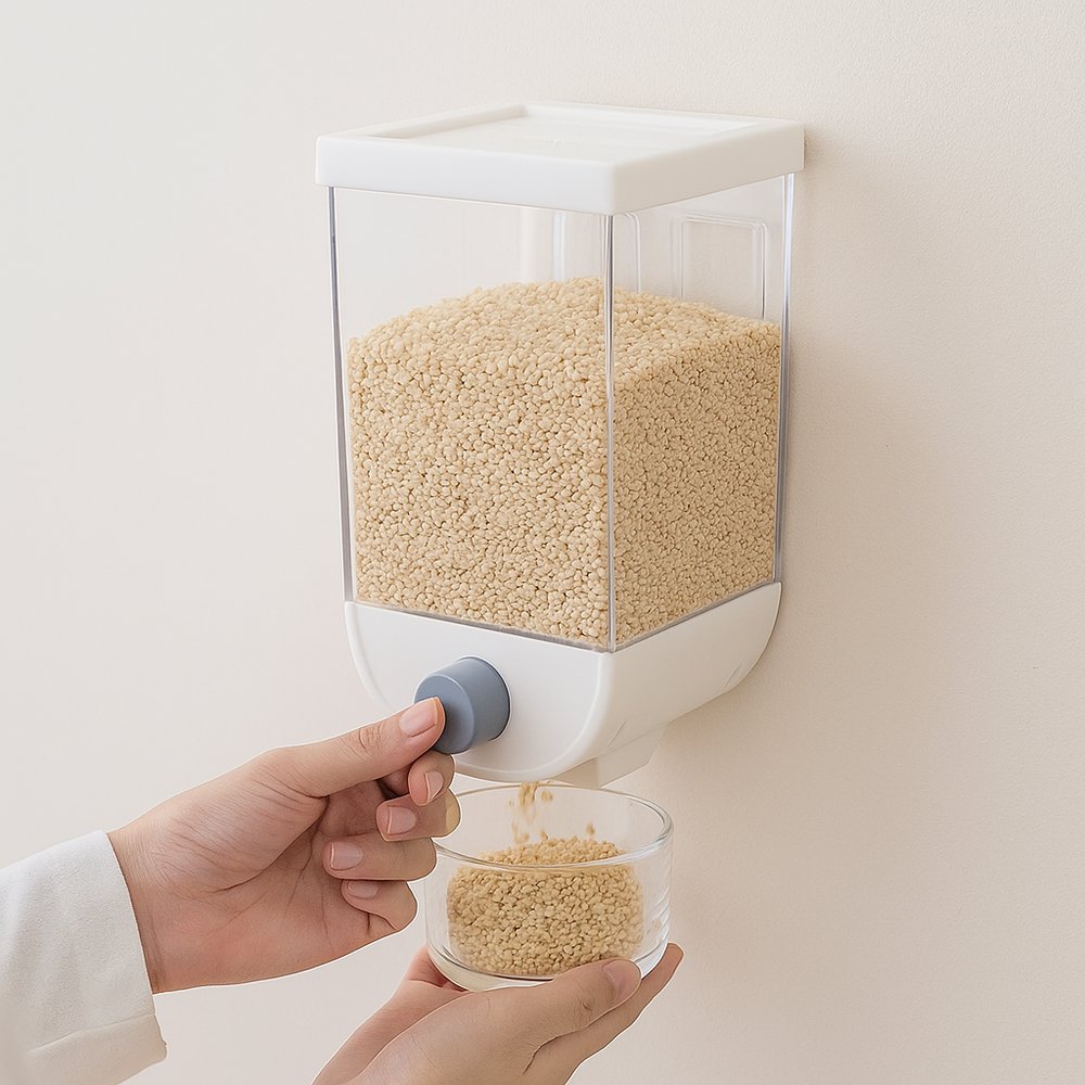 Organizador Dispenser Suspenso Multiuso 1000ml Transparente Para Banheiro Cozinha e Escritório - Imagem 2