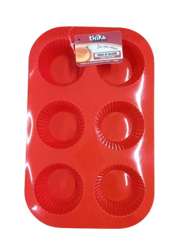 Forma para Pudim Redonda Silicone Antiadherente Kit Sortida 10cm 15cm 20cm - Imagem 2