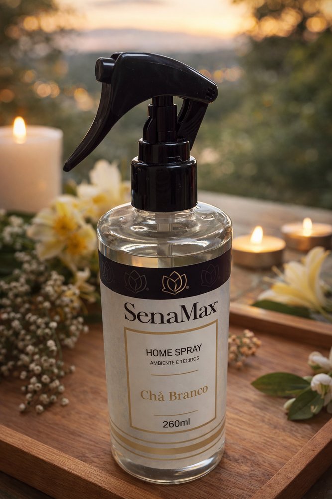 Spray Para ambientes e tecidos Chá branco 260ml - Transparente - Imagem 2