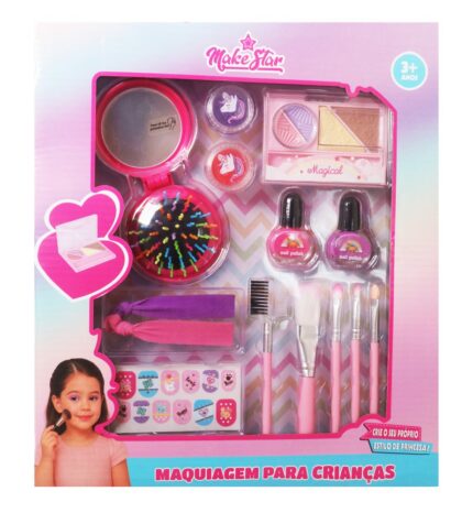 Kit Maquiagem e Cabelo com Pincéis