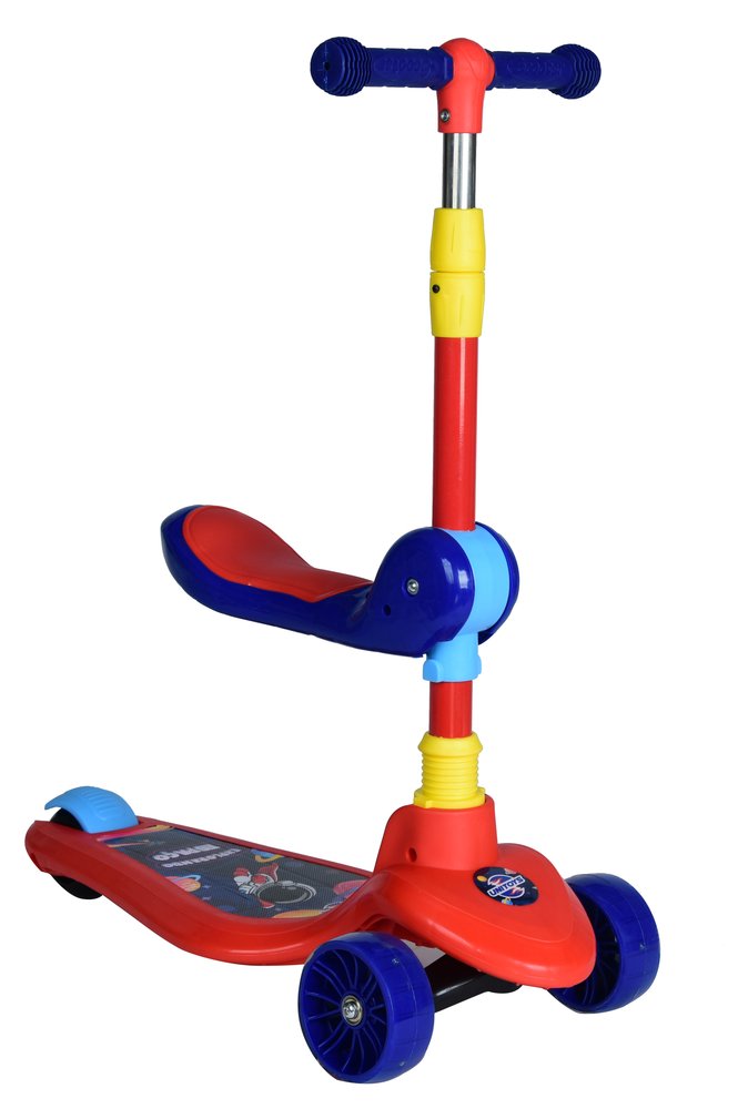 Patinete Infantil 2 em 1 com Assento Ajustável Azul para Crianças 3 a 8 Anos - Imagem 5
