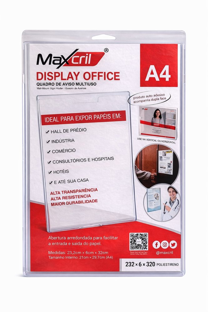 Display A4 Quadro Aviso Porta Documento Transparente - Imagem 2