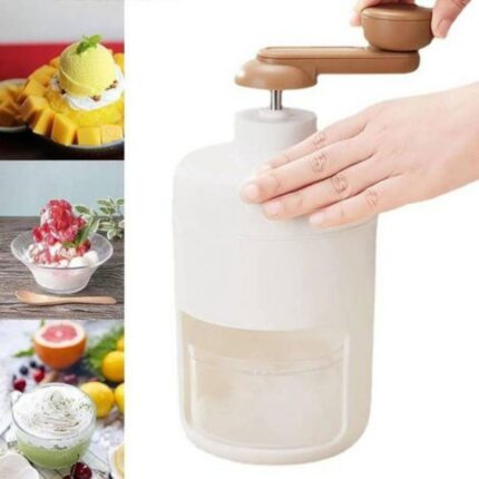 Triturador de Gelo Manual com Manivela Multiuso para Drinks Bar Cozinha Compacto 100% Aço Inox