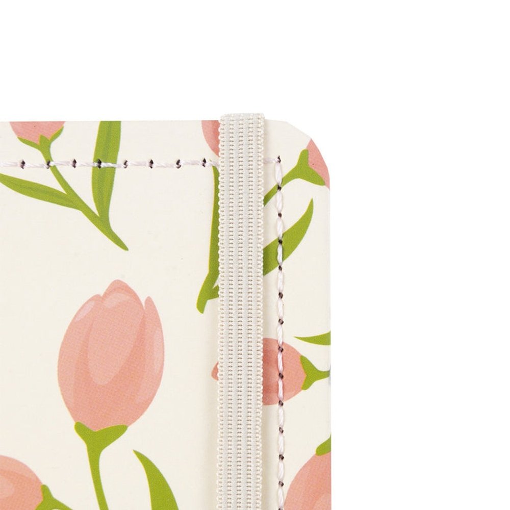 Caderno Tulipa Capa Dura Reposicionável Disco Floral Grande G - Imagem 3