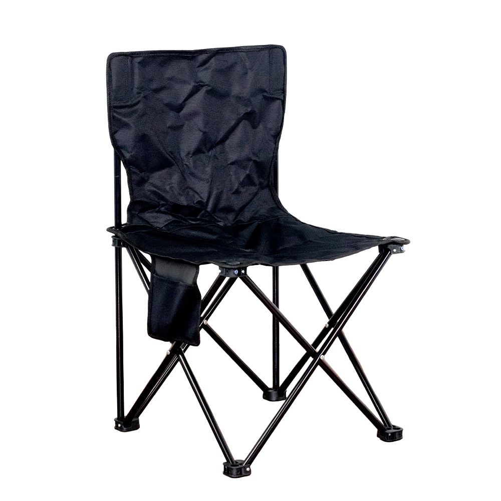 Cadeira Camping Dobrável com Bolso Porta-Objetos Assento Resistente Compacta Sortida - Imagem 6