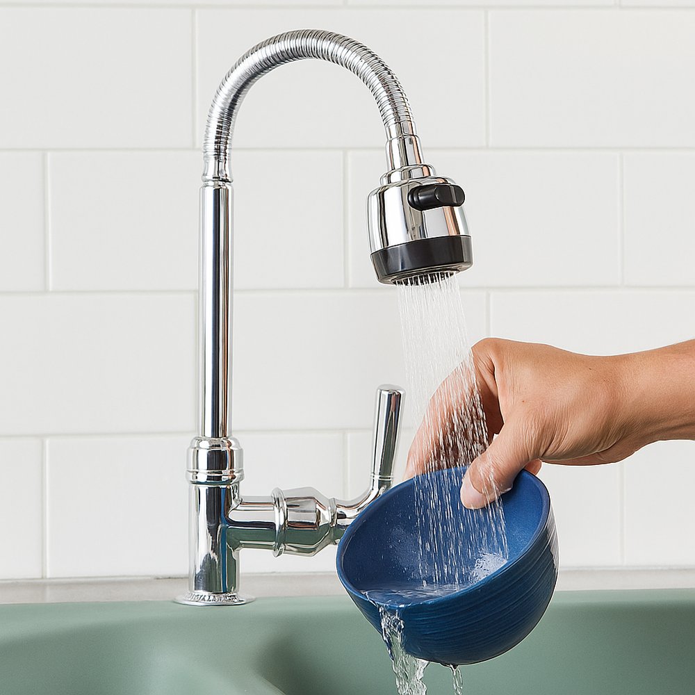 Torneira Gourmet Flexível para Mesa com Ducha Inox 1/2'' Cozinha Alta Qualidade - Imagem 5