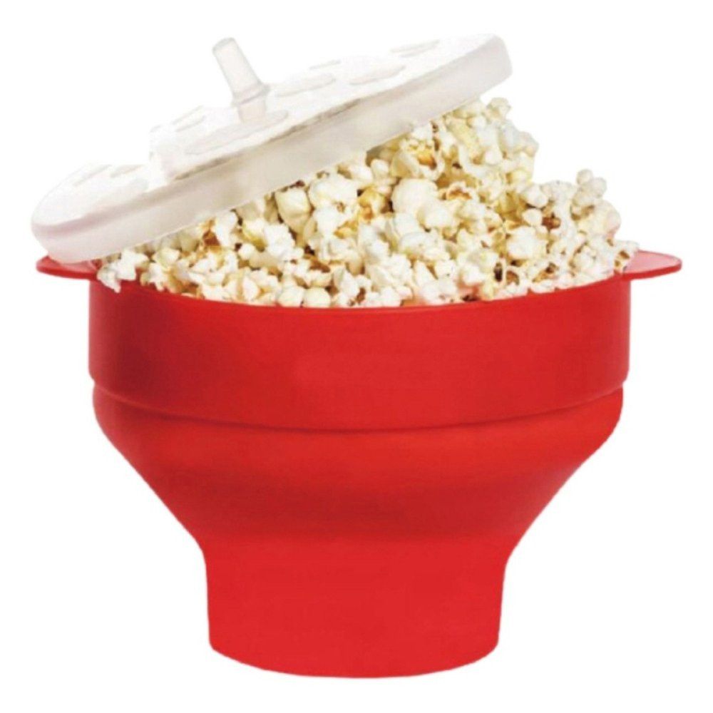Balde Pipoca Pipoqueira Silicone Para Micro-ondas - Imagem 2