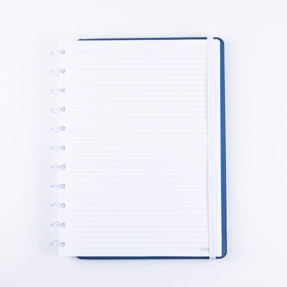 Caderno Disko Blue Grande G Capa Dura Disco Reposicionável Escolar - Imagem 5